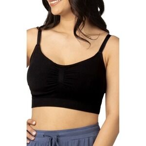 NWT Kindred Bravely Hands-Free Pumping Lounge Sleep Bra Black XL